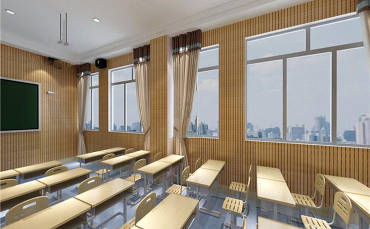 河南南陽(yáng)學(xué)校多媒體教室槽木吸音板聲學(xué)工程 河南南陽(yáng)學(xué)校多媒體教室槽木吸音板聲學(xué)工程